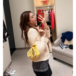 Top-level 26m cf large mini 20cm mesh chain bag, Coco Beach series woven fishing net bag, cross-body messenger bag