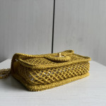Top-level 26m cf large mini 20cm mesh chain bag, Coco Beach series woven fishing net bag, cross-body messenger bag
