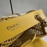 Top-level 26m cf large mini 20cm mesh chain bag, Coco Beach series woven fishing net bag, cross-body messenger bag