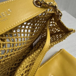 Top-level 26m cf large mini 20cm mesh chain bag, Coco Beach series woven fishing net bag, cross-body messenger bag