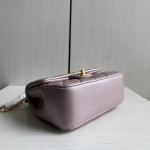Top-tier Chanel diamond-pattern lambskin CF small square bag, square fat bag, pearl chain, vintage hardware, chain crossbody, shoulder bag, 19*14