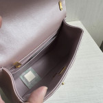 Top-tier Chanel diamond-pattern lambskin CF small square bag, square fat bag, pearl chain, vintage hardware, chain crossbody, shoulder bag, 19*14