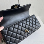 Top-level 26a Chanel cf large mini extended crossbody handle handle handle diamond pattern caviar pattern leather chain bag single shoulder messenger bag 25*12