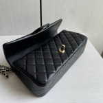 Top-level 26a Chanel cf large mini extended crossbody handle handle handle diamond pattern caviar pattern leather chain bag single shoulder messenger bag 25*12