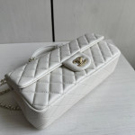 Top-level 26a Chanel cf large mini extended crossbody handle handle handle diamond pattern caviar pattern leather chain bag single shoulder messenger bag 25*12