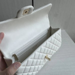 Top-level 26a Chanel cf large mini extended crossbody handle handle handle diamond pattern caviar pattern leather chain bag single shoulder messenger bag 25*12