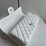 Top-level 26a Chanel cf large mini extended crossbody handle handle handle diamond pattern caviar pattern leather chain bag single shoulder messenger bag 25*12