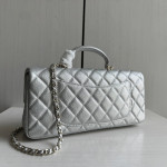 Top-level 26a Chanel cf large mini extended crossbody handle handle handle diamond pattern caviar pattern leather chain bag single shoulder messenger bag 25*12