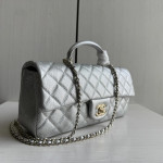 Top-level 26a Chanel cf large mini extended crossbody handle handle handle diamond pattern caviar pattern leather chain bag single shoulder messenger bag 25*12