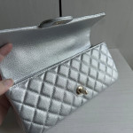 Top-level 26a Chanel cf large mini extended crossbody handle handle handle diamond pattern caviar pattern leather chain bag single shoulder messenger bag 25*12