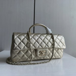 Top-level 26a Chanel cf large mini extended crossbody handle handle handle diamond pattern caviar pattern leather chain bag single shoulder messenger bag 25*12