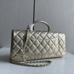 Top-level 26a Chanel cf large mini extended crossbody handle handle handle diamond pattern caviar pattern leather chain bag single shoulder messenger bag 25*12