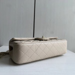 Top-grade 26a Chanel CF large mini extended style horizontal handle handle handle diamond pattern lambskin chain bag messenger bag 25*12
