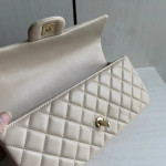 Top-grade 26a Chanel CF large mini extended style horizontal handle handle handle diamond pattern lambskin chain bag messenger bag 25*12