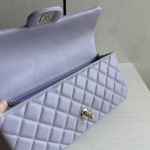 Top-grade 26a Chanel CF large mini extended style horizontal handle handle handle diamond pattern lambskin chain bag messenger bag 25*12