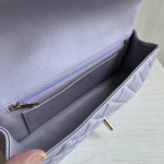 Top-grade 26a Chanel CF large mini extended style horizontal handle handle handle diamond pattern lambskin chain bag messenger bag 25*12