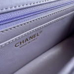 Top-grade 26a Chanel CF large mini extended style horizontal handle handle handle diamond pattern lambskin chain bag messenger bag 25*12