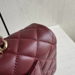 Top-grade 26a Chanel CF large mini extended style horizontal handle handle handle diamond pattern lambskin chain bag messenger bag 25*12