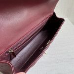 Top-grade 26a Chanel CF large mini extended style horizontal handle handle handle diamond pattern lambskin chain bag messenger bag 25*12