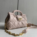Top-tier DIO Teng pattern lambskin CD pearl buckle jolie women's bag chain cross-body messenger bag