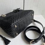 Top-tier Dior Lady Woven Bag with Drawstring Inner Pocket, Lady Woven Butterfly Knot Bag, Handbag, Crossbody Shoulder Bag