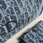 頂级 dio iviera系列spongy book tote 刺绣帆布老花 单肩包 女包 购物袋 41*32