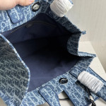 頂级 dio iviera系列spongy book tote 刺绣帆布老花 单肩包 女包 购物袋 41*32