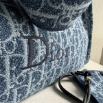 頂级 dio iviera系列spongy book tote 刺绣帆布老花 单肩包 女包 购物袋 41*32