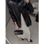 Top-tier CelinCE new style box bag frame, imported calfskin, genuine leather inside and outside, hand-twisted handbag, trunk bag, women's bag, 24*14