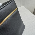 Top-tier CelinCE new style box bag frame, imported calfskin, genuine leather inside and outside, hand-twisted handbag, trunk bag, women's bag, 24*14