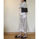 Top-grade y manhattan poplar forest crocodile-patterned calfskin Manhattan bag, French bag, messenger bag, shoulder bag, small size 24*18