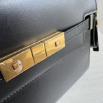 Top-grade y manhattan poplar forest crocodile-patterned calfskin Manhattan bag, French bag, messenger bag, shoulder bag, small size 24*18