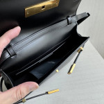 Top-grade y manhattan poplar forest crocodile-patterned calfskin Manhattan bag, French bag, messenger bag, shoulder bag, small size 24*18