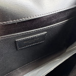 Top-grade y manhattan poplar forest crocodile-patterned calfskin Manhattan bag, French bag, messenger bag, shoulder bag, small size 24*18