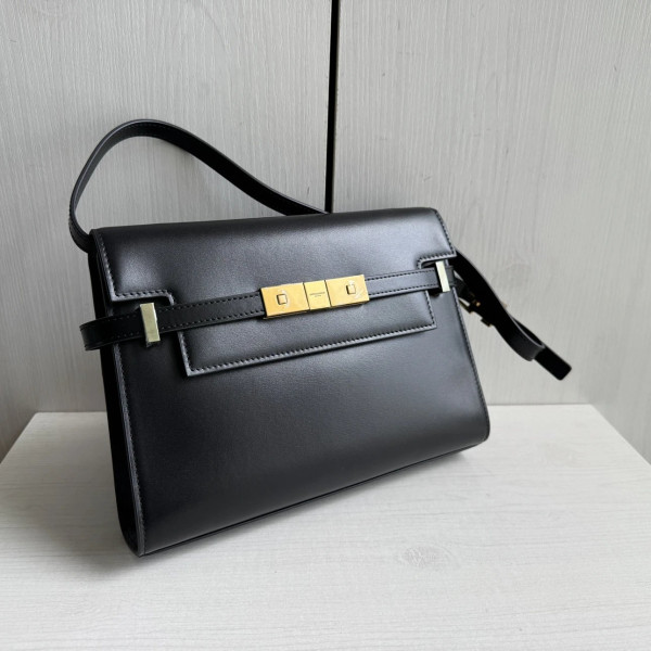 Top-grade y manhattan poplar forest crocodile-patterned calfskin Manhattan bag, French bag, messenger bag, shoulder bag, small size 24*18