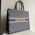 *Dior book tote embroidery canvas handbag shopping bag beach bag large size 42*34 small size 37*28