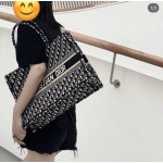*Dior book tote embroidery canvas handbag shopping bag beach bag large size 42*34 small size 37*28