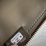 Chanel Top-level 26a lizard-print cowhide handheld makeup bag, LP style, with both interior and exterior genuine leather, rice box bag, chain messenger bag, 19cm