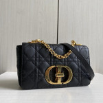 New Dior Cargo Rattan-patterned calfskin CD vintage chain messenger bag, large size 25cm, small size 20cm (with genuine leather inside and outside)