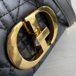 New Dior Cargo Rattan-patterned calfskin CD vintage chain messenger bag, large size 25cm, small size 20cm (with genuine leather inside and outside)