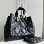 Dior new Daphne series Lady 95.22 toujours Teng pattern imported cowhide CD adjustable shoulder strap mother-daughter bag shopping bag handheld shoulder bag inner frosted leather~ small size 23*15, medium size 28*19, large size 37*27