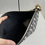 Dior Five-pointed star rice box bag, hobo messenger bag, canvas embroidery, chain, Tengge cracked leather washed sheepskin, shoulder bag, handbag, 22*13