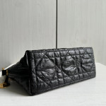 Dior Five-pointed star rice box bag, hobo messenger bag, canvas embroidery, chain, Tengge cracked leather washed sheepskin, shoulder bag, handbag, 22*13
