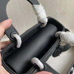Upgraded version - lambskin suede top-notch! Dior Lady bag, studded, four compartments, CD, matte frosted cowhide, pure black hardware, handheld, crossbody, shoulder bag, new wide shoulder strap (with genuine leather suede lining)