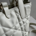 New Dior Lady 95.22 toujours series, vertical style, Teng pattern imported cowhide, vegetable basket bag, shopping bag, handbag, shoulder bag, cross-body bag, 16*18*12