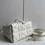 New Dior Lady 95.22 toujours series, vertical style, Teng pattern imported cowhide, vegetable basket bag, shopping bag, handbag, shoulder bag, cross-body bag, 16*18*12