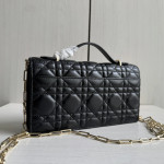 Top-tier Dior lambskin quilted woc bow bowknot bag chain cross-body messenger bag phone bag 22*11