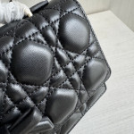 Top-tier Dior lambskin quilted woc bow bowknot bag chain cross-body messenger bag phone bag 22*11
