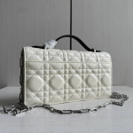 Top-tier Dior lambskin quilted woc bow bowknot bag chain cross-body messenger bag phone bag 22*11