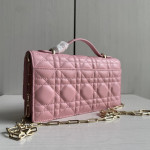 Top-tier Dior lambskin quilted woc bow bowknot bag chain cross-body messenger bag phone bag 22*11